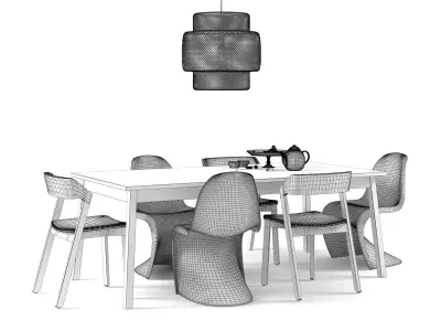 Dining Set 137 3D model