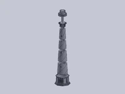 Cape Hatteras Lighthouse Lamp Free 3D print model