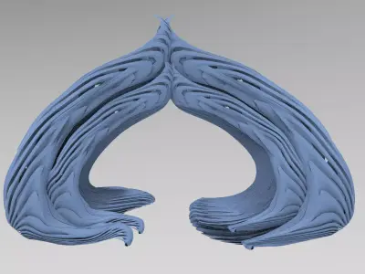 Pyramid steps archway 5  3D model