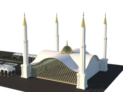 Mosque House of God 3D model