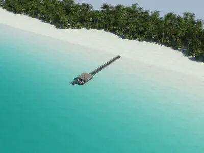 Resort Beach Hut 3D model