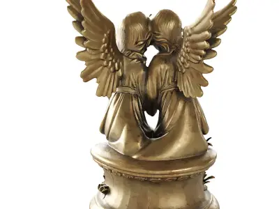 angel statue 11 3D model