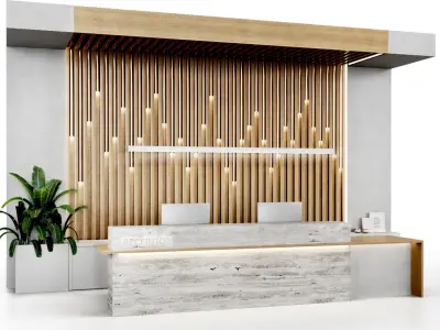 Reception 10 lobby entrance 3D model