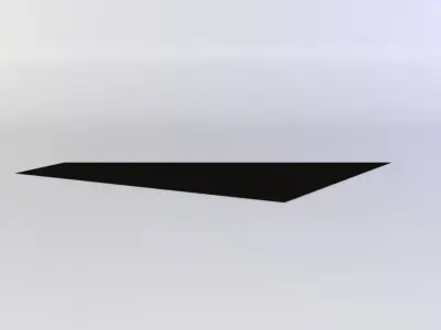 Floor platform Low-poly 3D model