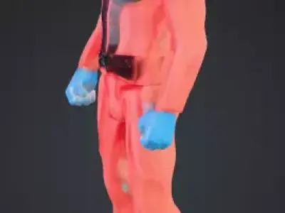 Armored Sci-Fi Soldier 3D print model