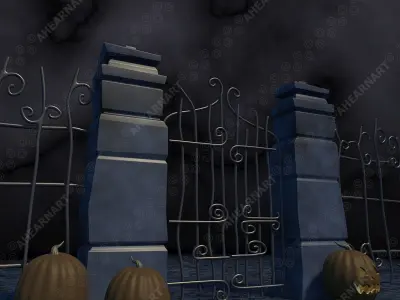 Nightmare Before Christmas Gate 3D model
