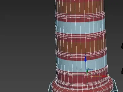 Repair Cone Low-poly 3D model