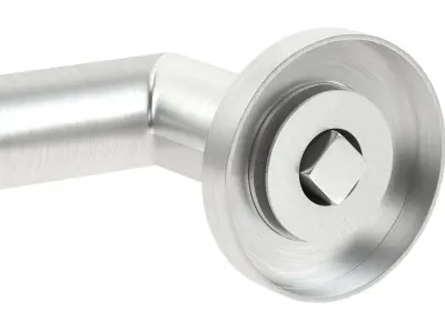 Atlas Lever On Round Rose Door Handle 3D model