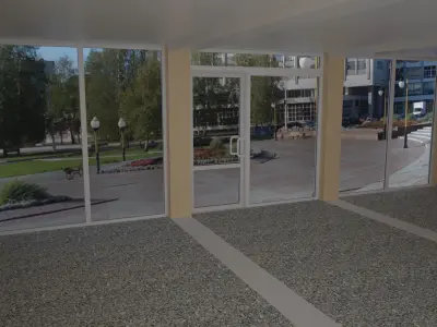 Modular building Mini mart  3D model