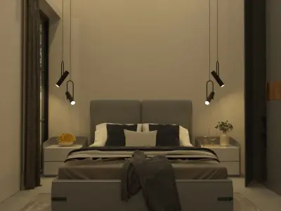 Euro-Modern House plus ALL ROOMS 3D model