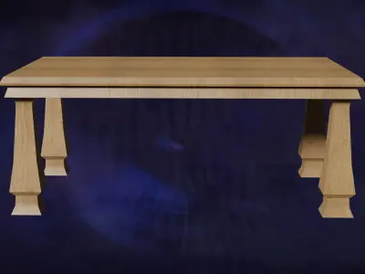 Deco Tables Wood Style NovaOneLine Lot 1 N7-9 Group 03- Low 3D model