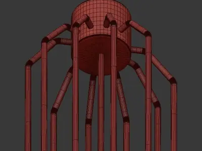 Vincent Fixed Chandelier Arteriors 3D model
