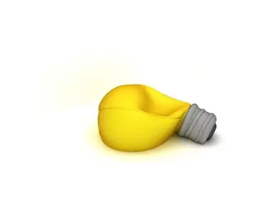 A sofa light bulb 3D model