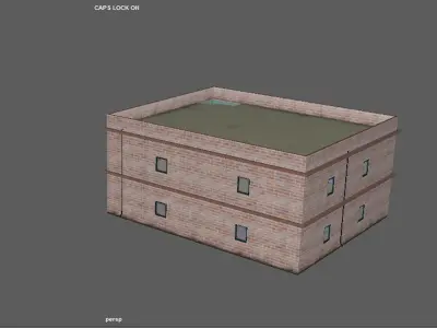 Int Ext Buildings Low-poly 3D model