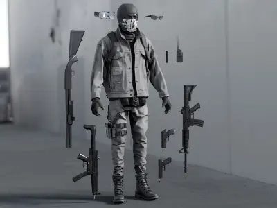  Military SWAT Police Terrorist Uniform Collection 