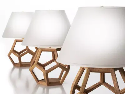 Dustin geometric table lamp 3D model