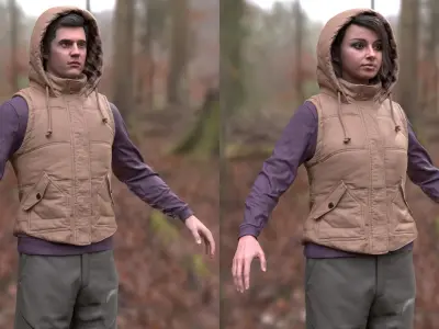  Man and Woman in Autumn Outfit 4 