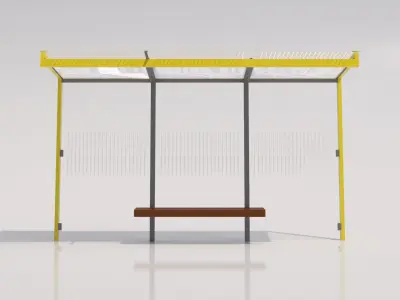 MMCite Geomere 300 Bus Shelter 3D model