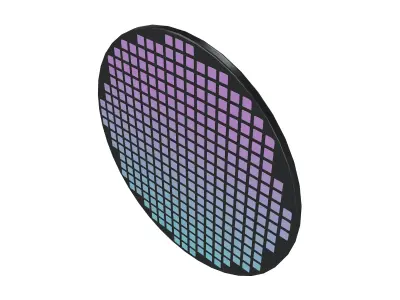 Chip Die Icon v1 001 Low-poly 3D model