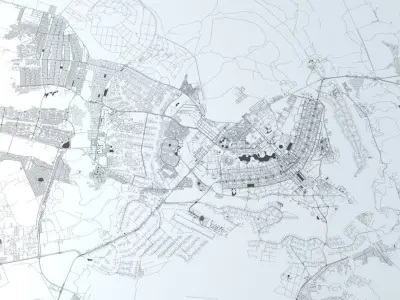 Brasilia Road Network and Streets 3D model