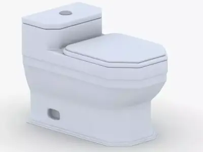 1532 - Toilet Low-poly 3D model