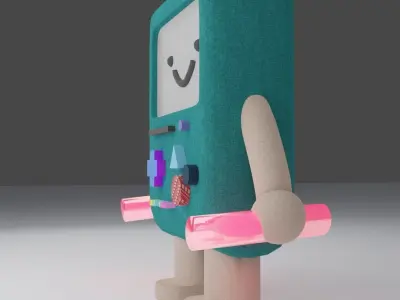 GAME PLAYER Free low-poly 3D model