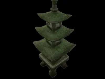 Pagoda chinese Low-poly 3D model
