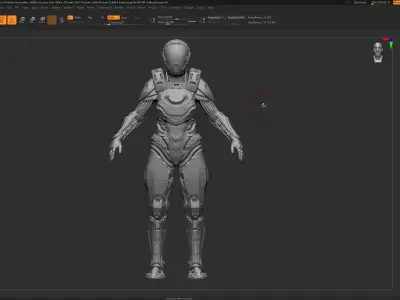 Modular Sci Fi Warriors ZTool Source Files 3D model