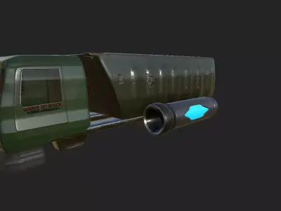 Sci-fi Garbage Truck 3D model