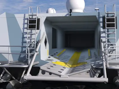  M80 Stiletto Stealth Naval Ship 