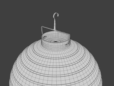 Paper Lanter Low-poly 3D model