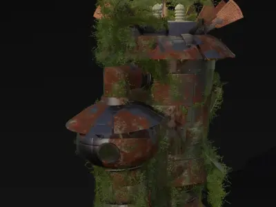 Electric tower Free low-poly 3D model