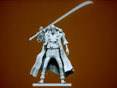 Squard - Whitebeard Pirates - One piece 3D print model