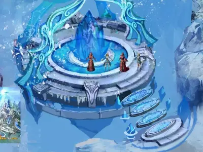 Glacier Ancient Land - Snowy God Terrace 01 3D model