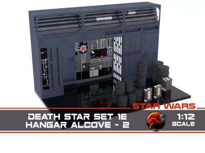 Set 1e - Death Star Alcove 2 1-12 scale Blackseries 3D print model