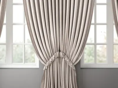 Curtain curtains 3D model