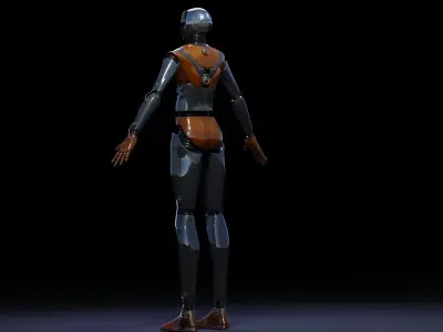 ROBOT 4 female 3D model