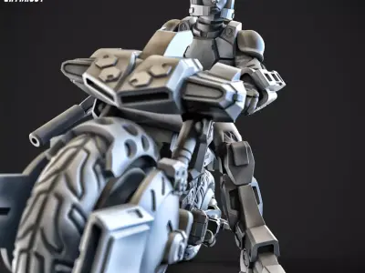 Blade Hurricane Pilot and Bike 100mm and 32mm Approx Height 3D print model