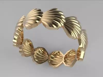 shell ring 3D print model purchase