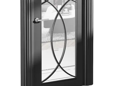 Modern entrance door 47 3D model