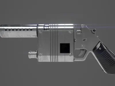 Star Wars Movie Reys -NN14 Blaster Low-poly 3D model