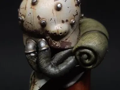 Grenadehead octopus head 3D print model