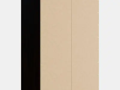 RAKKESTAD Wardrobe with 2 doors Low-poly 3D model