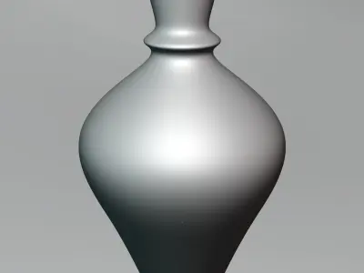 Glass Bottle lowpoly Free low-poly 3D model