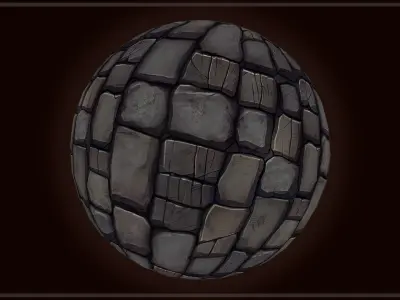 Dungeon Floor and Stone Road -20 TEXTURES -Handpainted PACK 1--- Texture