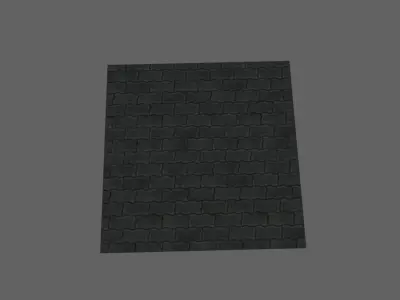 paving stone ground Free low-poly 3D model