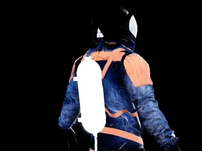 Modern Astronaut Suit 3D model