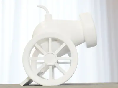 Tabletop Cannon Model 3D print model