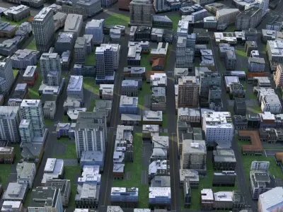 City 61 Low-poly 3D model