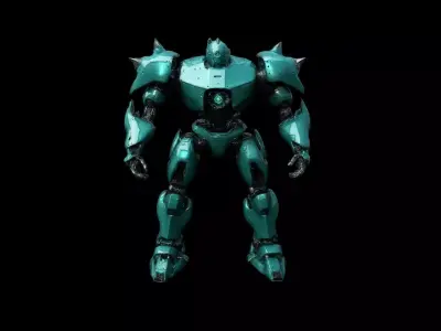 Robots Pack 3 Low-poly 3D model